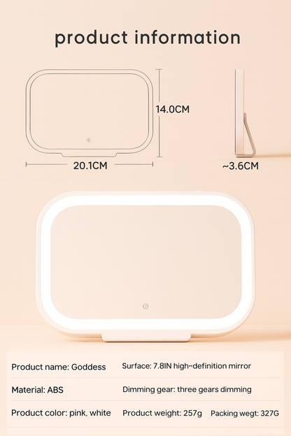 Mini LED makeup mirror