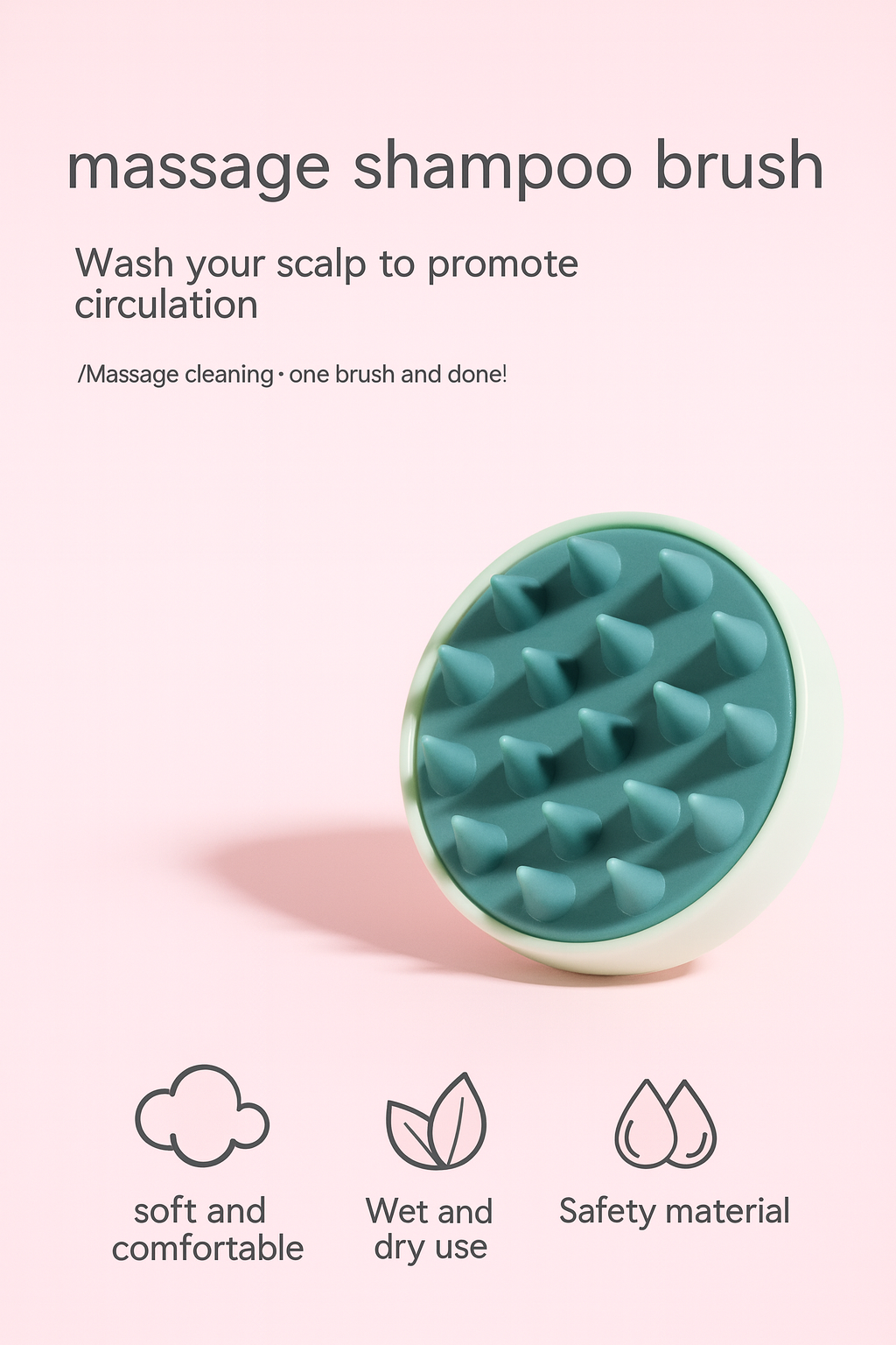 Scalp Massage Shampoo Brush